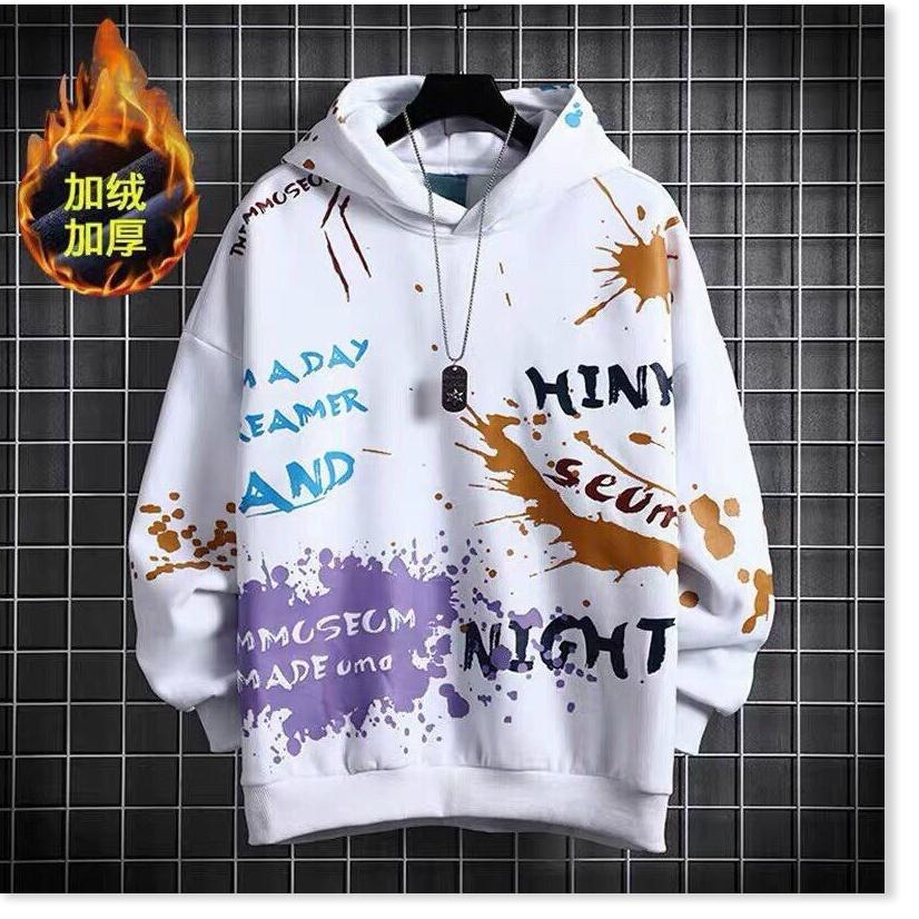 Áo khoác hoodies có mũ nam hoạ tiết cực chất