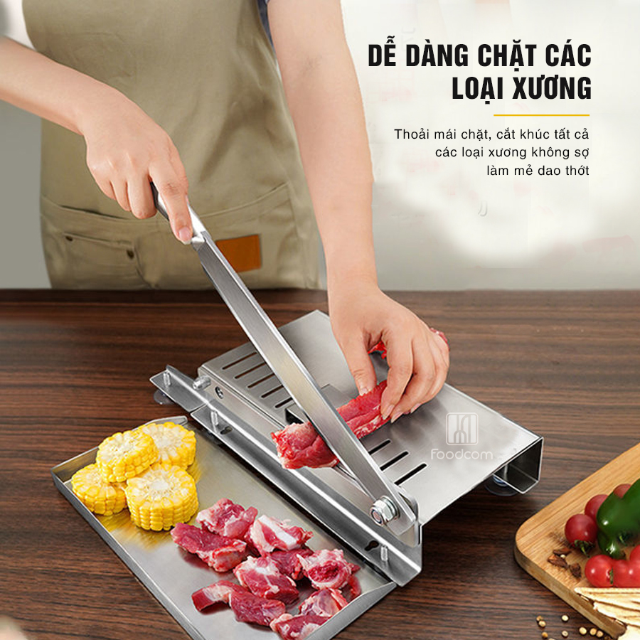 Dụng cụ thái thịt đa năng Foodcom, máy chặt thịt gà, thái rau củ quả thông minh tiện dụng tiết kiệm thời gian