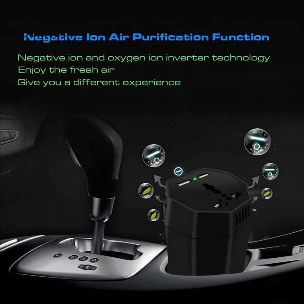 *QCDZ* Power Inverter Dual USB Port Mosquito Repellent ABS Car Cup Inverter Adapter for 12V Cars