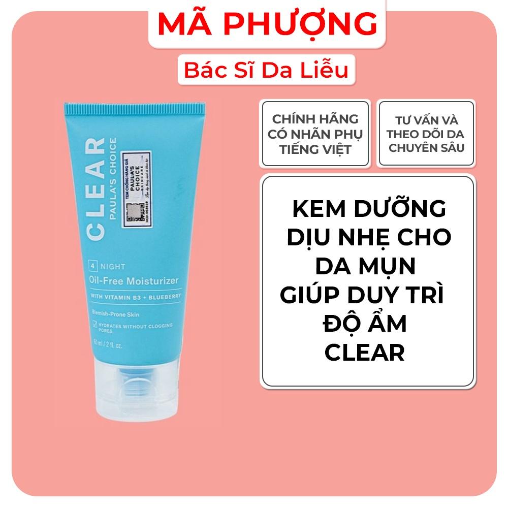 Kem dưỡng ẩm giảm tiết dầu cho da dầu mụn CLEAR OIL-FREE MOISTURIZER