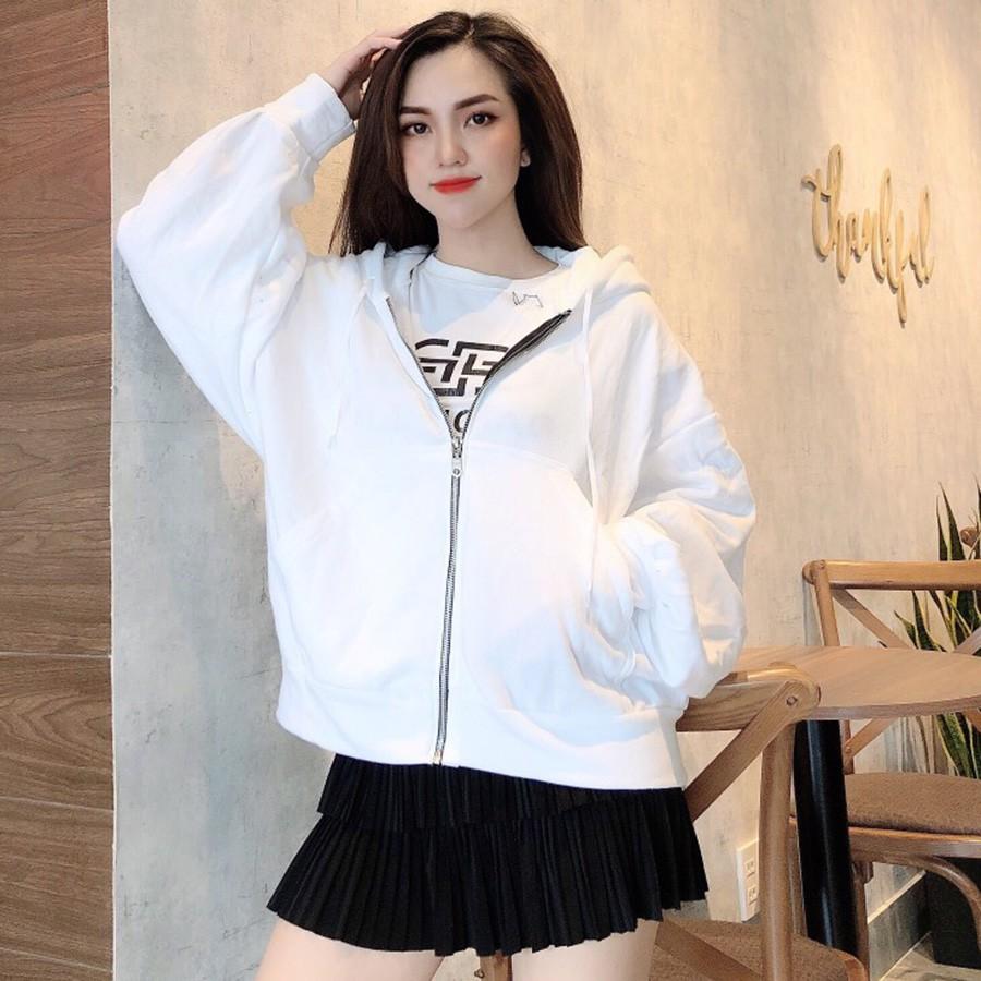 ÁO HOODIE - ÁO KHOÁC NỈ NGOẠI Tay Phồng