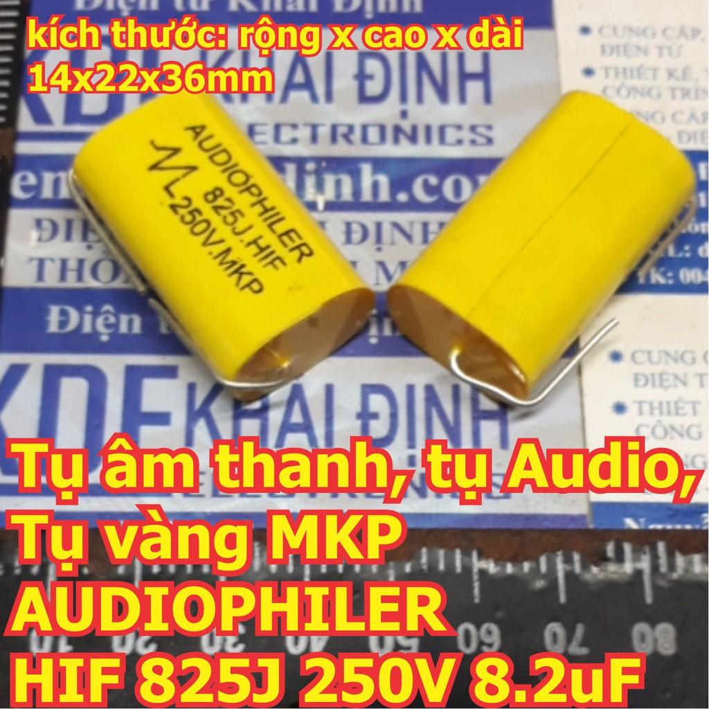 2 cái Tụ âm thanh, tụ Audio, Tụ vàng MKP AUDIOPHILER HIF 825J 250V 8.2uF kde5971