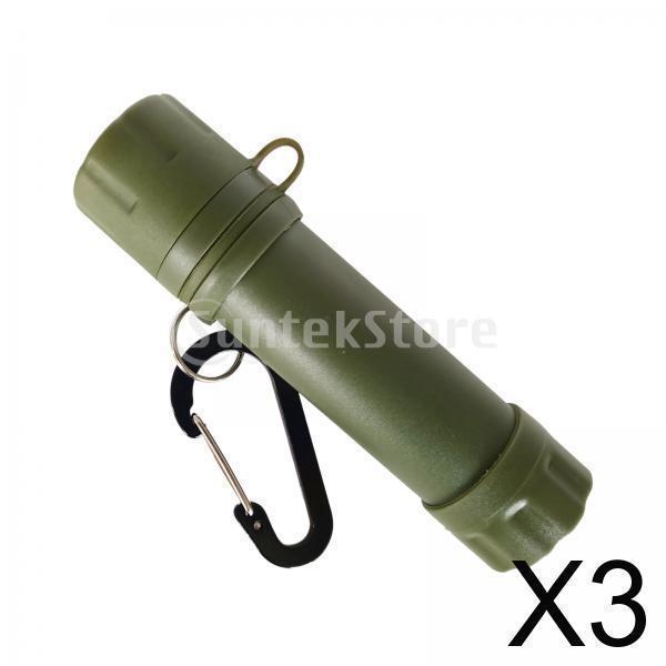 3 Pieces Portable Water Filter Straw Filtration Outdoor Survival Camping