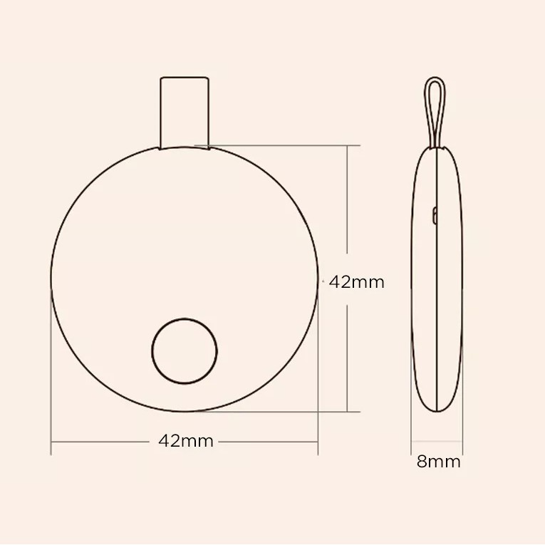 Xiaomi youpin Ranres Thiết bị chống thất lạc mini thông minh 10g tiện dụng