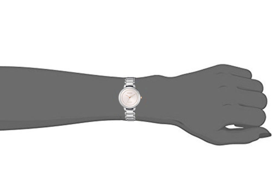 Đồng Hồ Nữ Citizen Dây Thép Không Gỉ EM0676-85X - Mặt Vàng Hồng