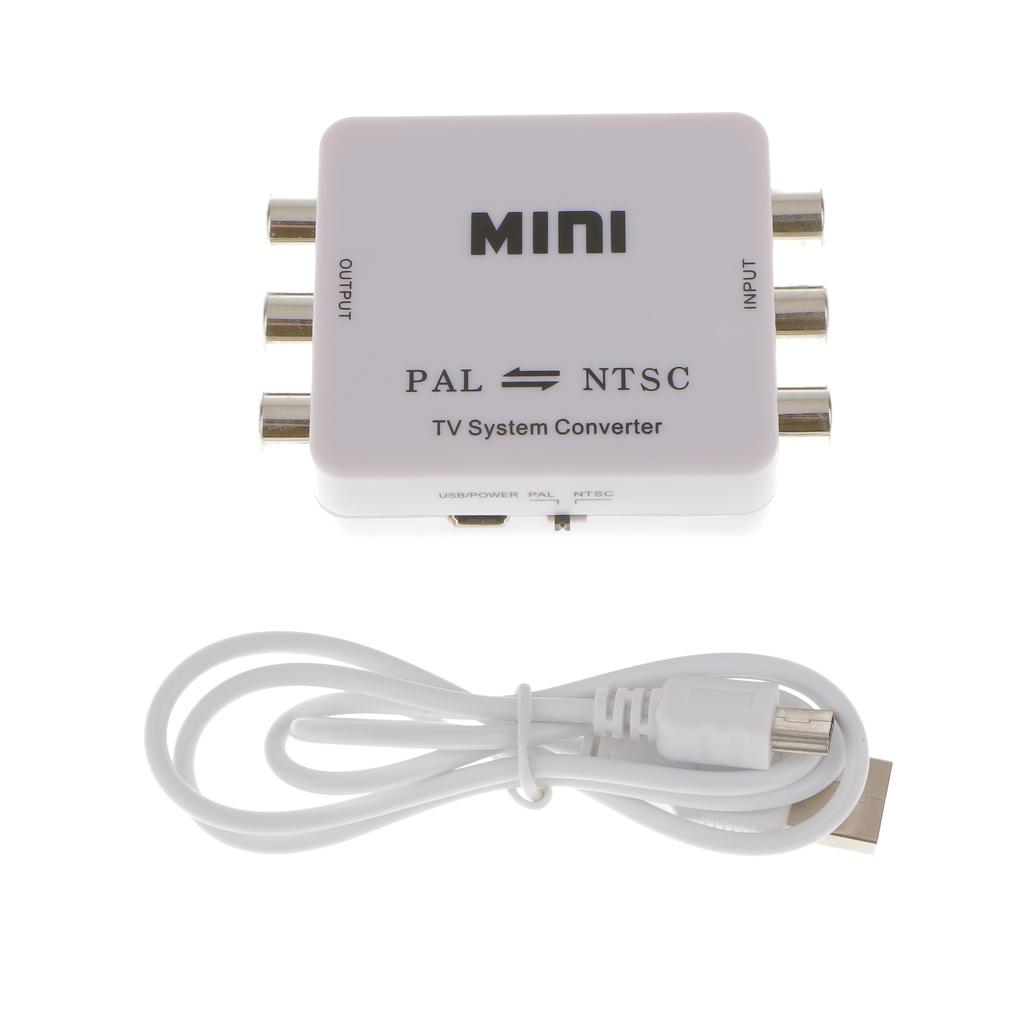 PAL/NTSC/SECAM to PAL/NTSC MINI Bi-directional TV System Switcher Converter