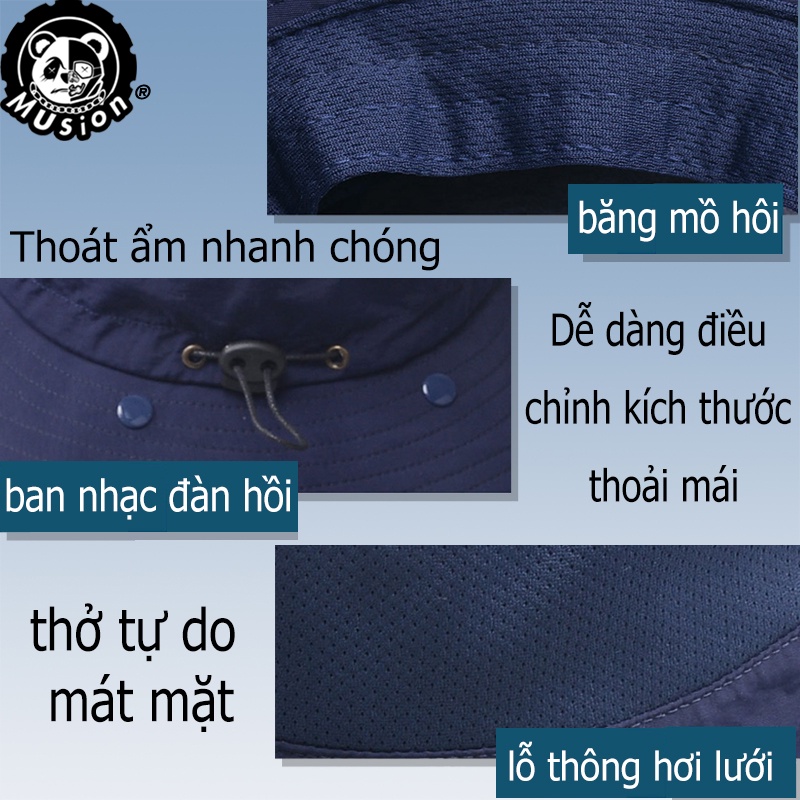 Mũ nón chống nắng nam đi cắm trại Đánh Golf Du Lịch Thể Thao Dã Ngoại Chơi Sports cho Nam – chống tia UV – bảo vệ da đầu rộng vành cao cấp Tai Bèo Trơn Khăn Chống Nắng Kết Hợp Mũ