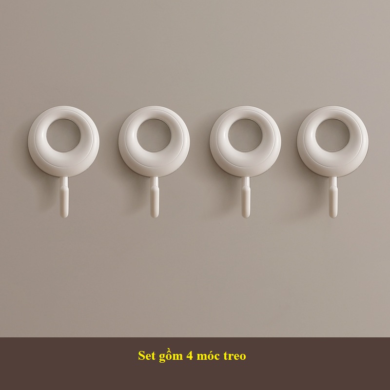 Set 4 Móc Treo Đồ Dán Tường Chịu Lực GonQin - Móc Treo Đa Năng Decor Cho Ngôi Nhà Của Bạn