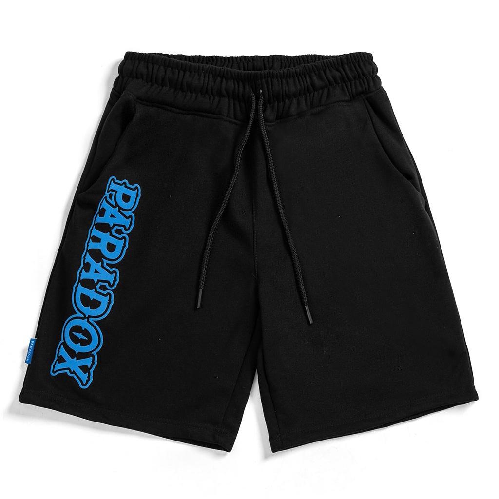 Quần short Paradox VERTICAL EMBOSSING SHORTS - Black