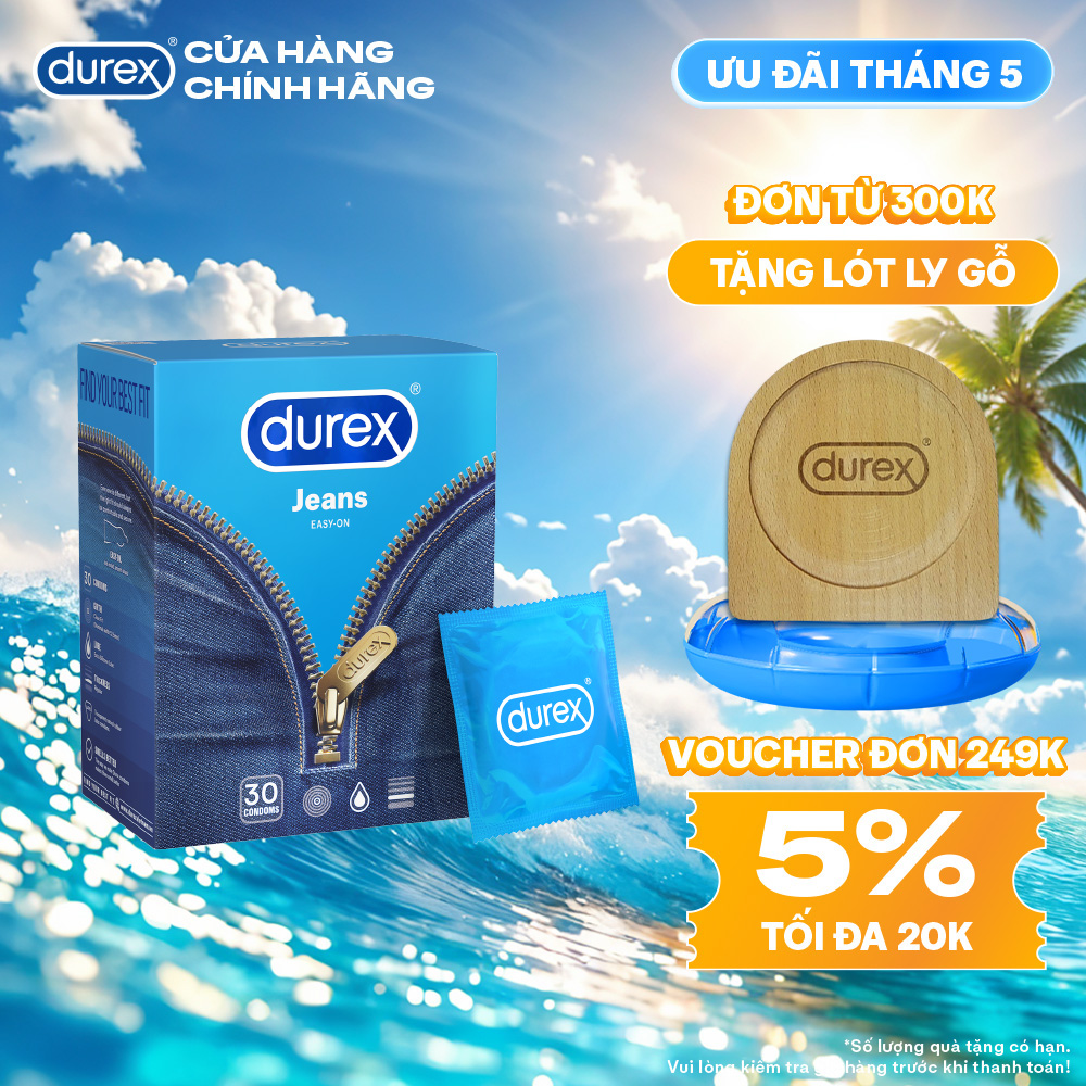 Bao cao su Durex Jeans Hộp 30 bao
