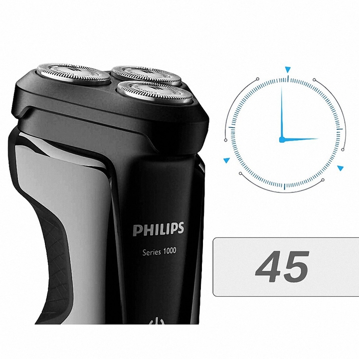 Máy cạo râu 3 lưỡi Philips tích hợp đèn led theo dõi cao cấp S1010