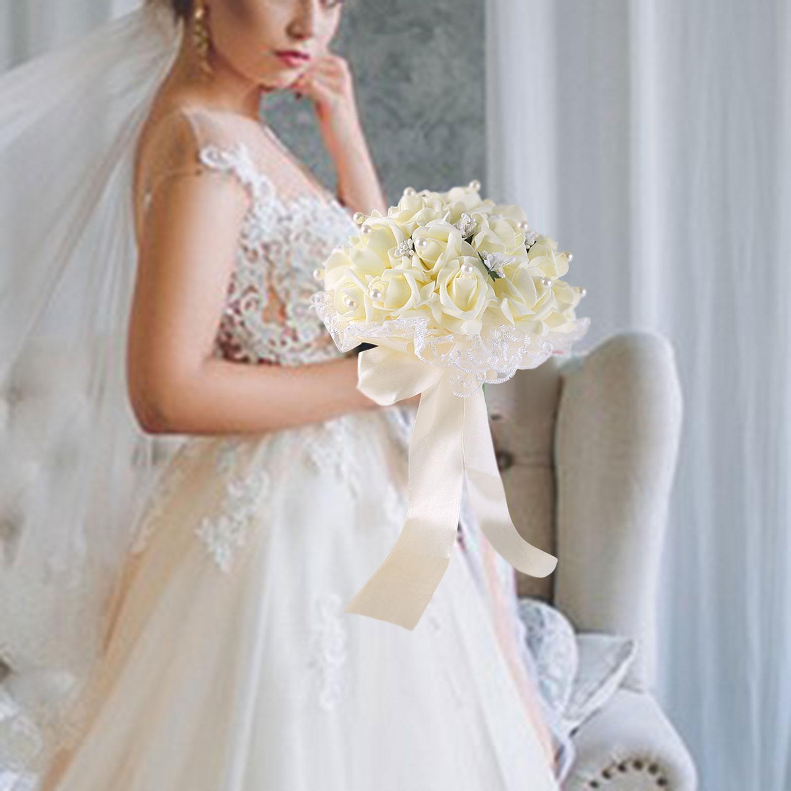 Wedding Bride Bouquets Artificial Bridal Bouquet for Valentine's Day Wedding