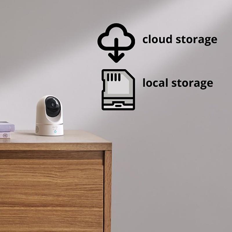 Camera trong nhà Eufy indoor 2K T8410 Xoay 360 độ - Tương thích HomeKit, Độ nét cao 2K , Hỗ trợ lưu trữ iCloud- Hàng Chính Hãng