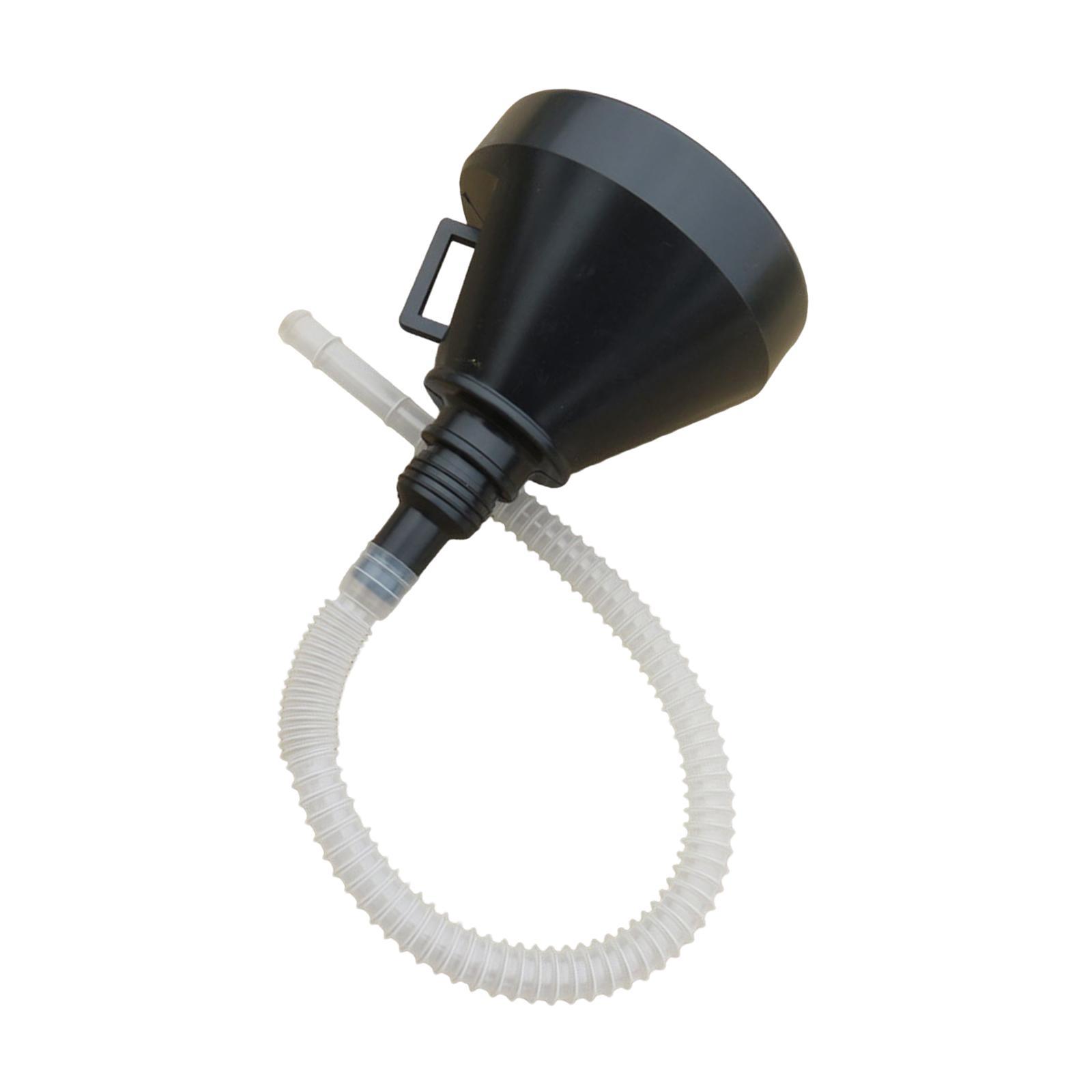 Gasoline Fuel Funnel Filter Bendable Hose for Vehicles Water