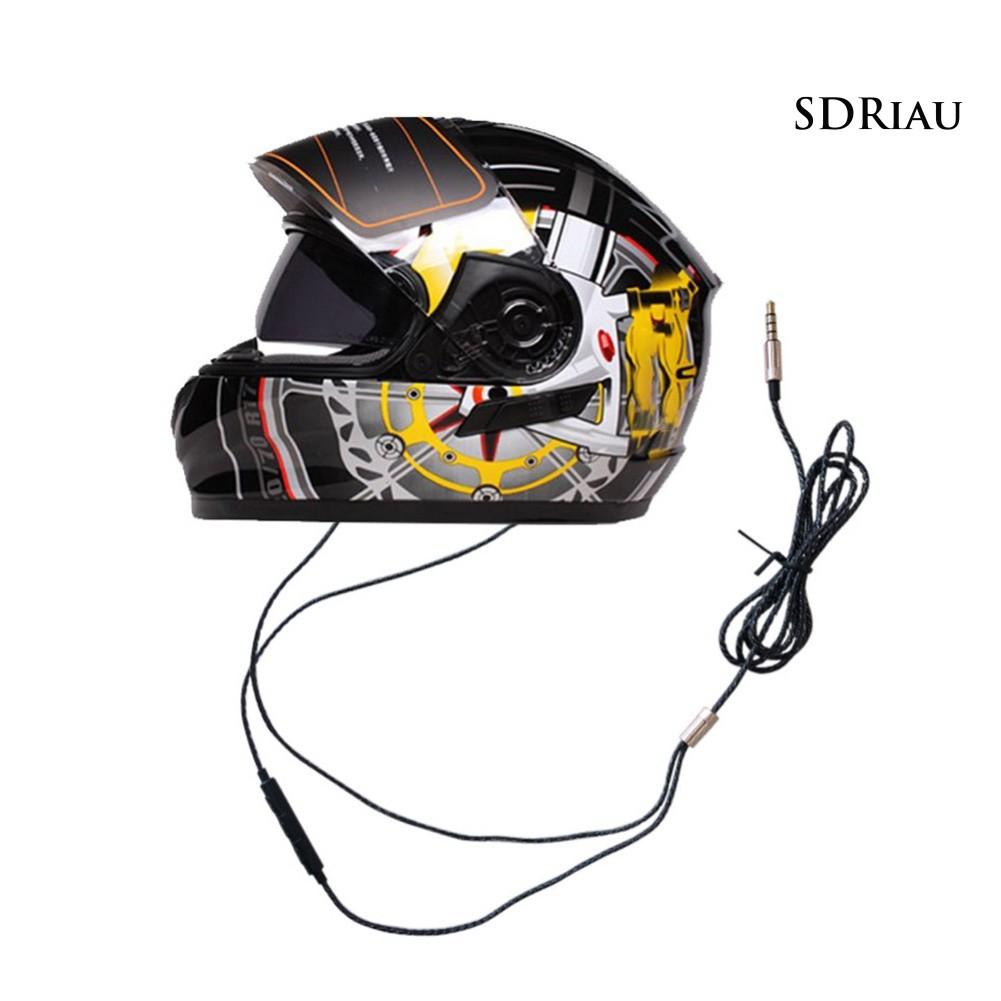 Tai Nghe Có Mic Kích Thước 3.5mm Dành Cho Nón Bảo Hiểm Xe Mô Tô