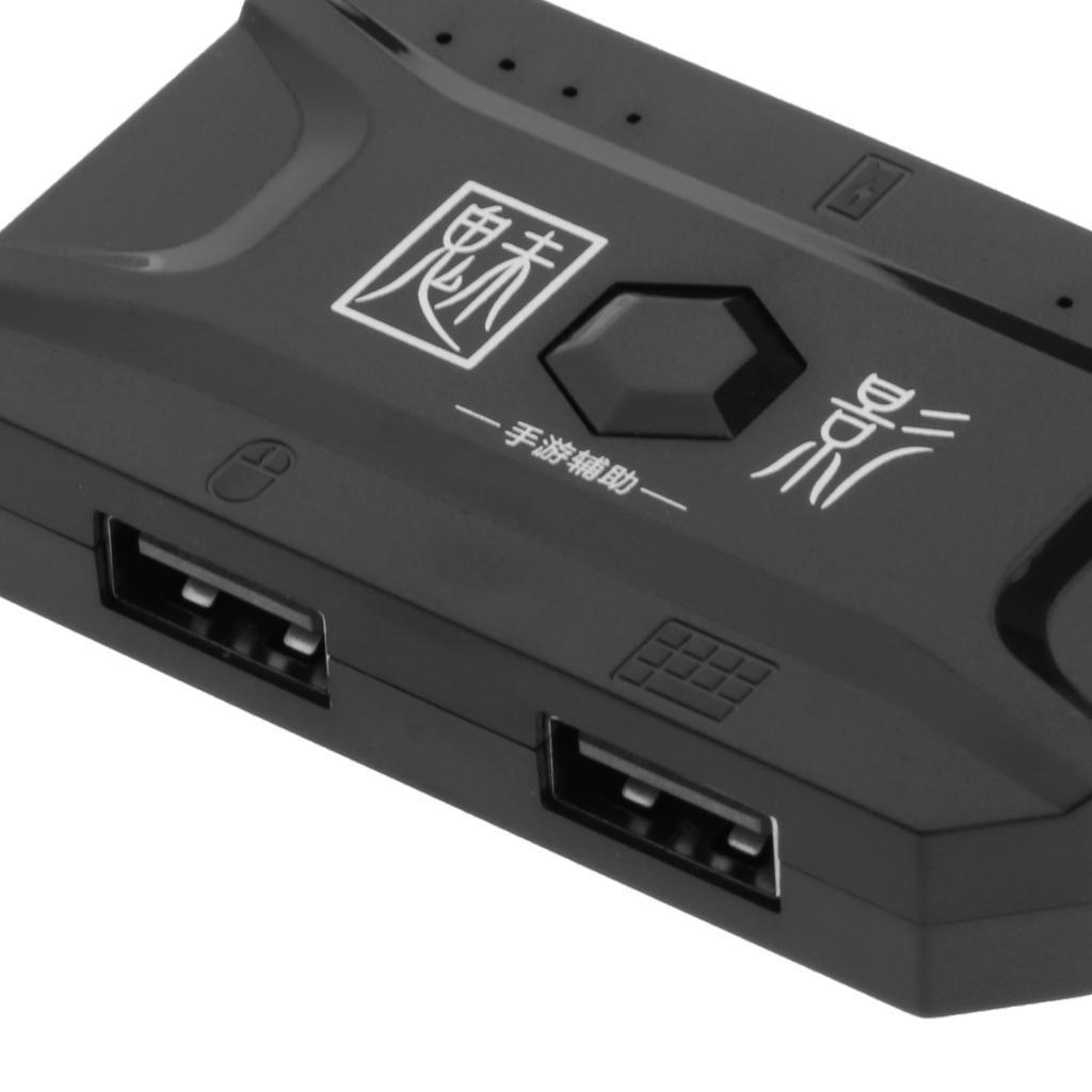 2x Gaming Keyboard & Mouse Adapter Gaming Converter 75x40x15mm Micro USB