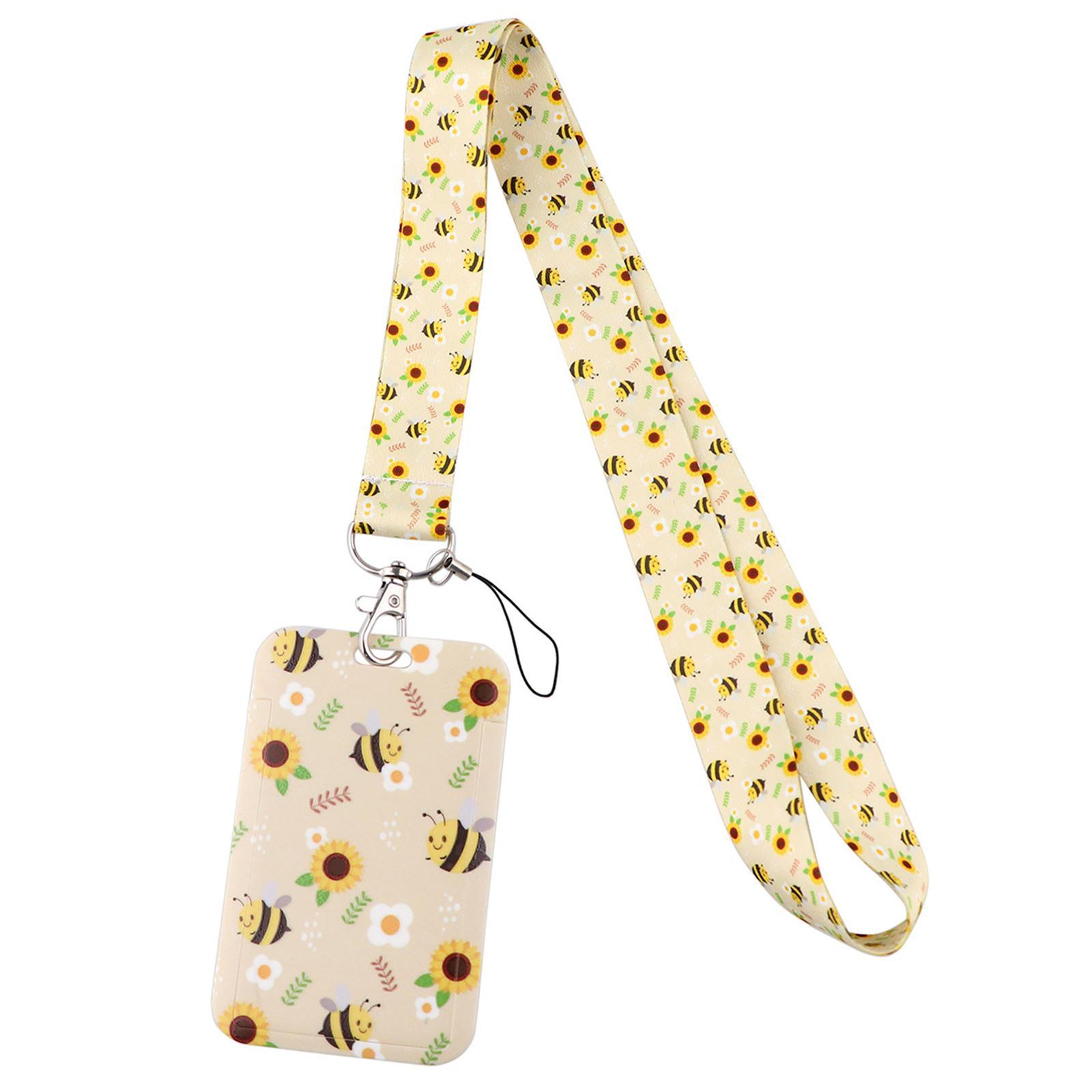 ID Card Holder Lanyard Resealable for Office Household Travel