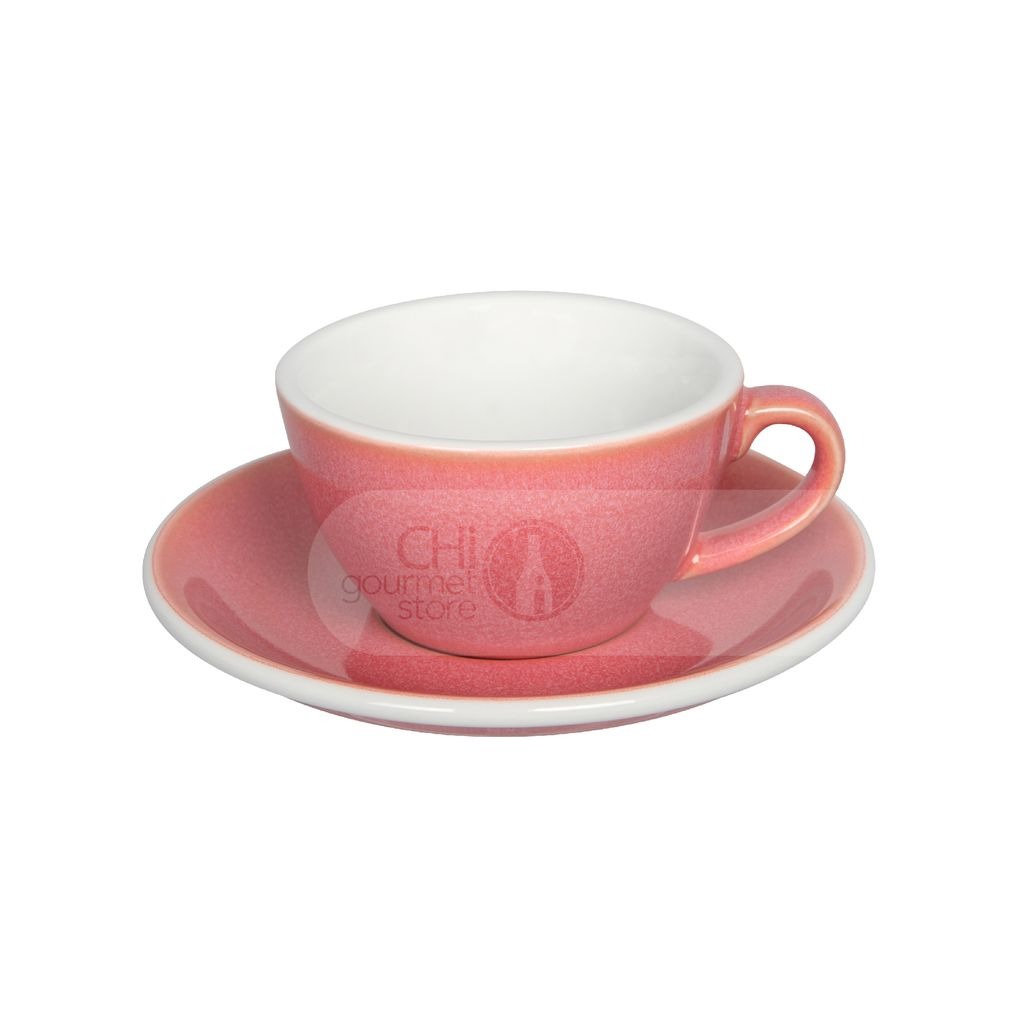 Ly Egg 150ml Flat White Cup &amp; Saucer (POTTERS COLOURS) - Loveramics