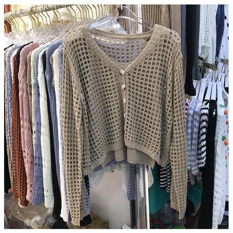 Set Áo Giấy Áo 2 Dây + Áo Cardigan