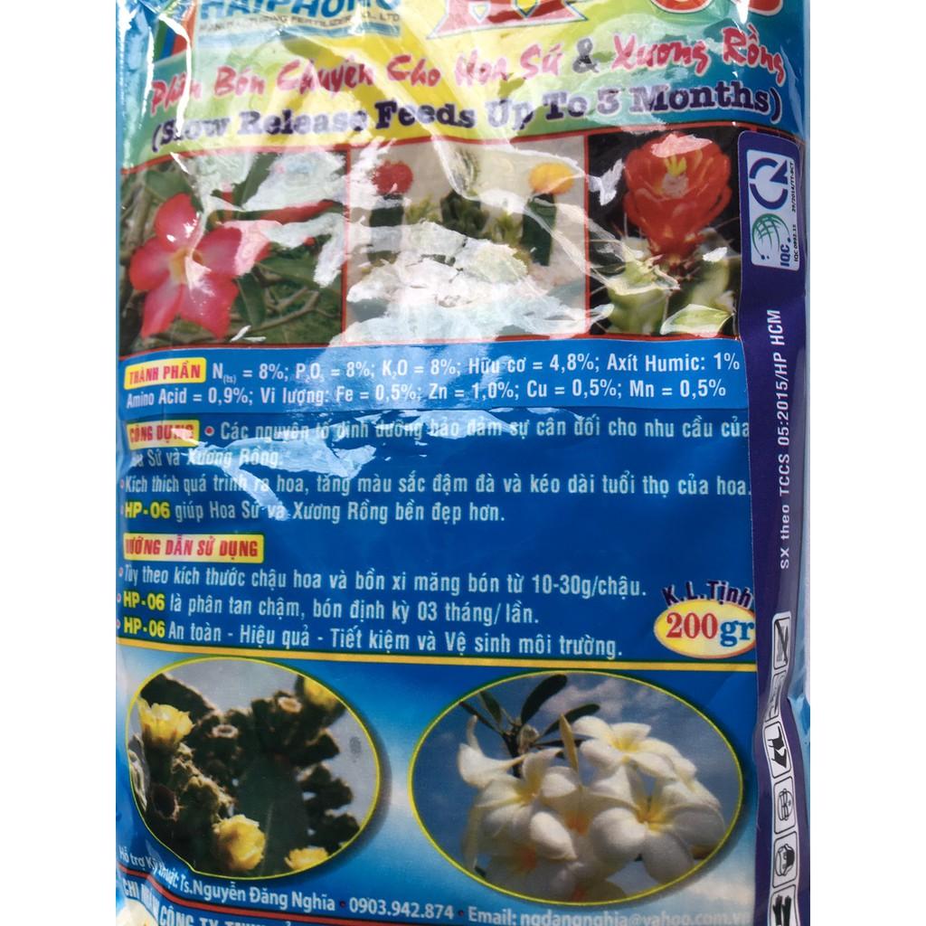 Phân bón sen đá và xương rồng HP 06 gói 200gr
