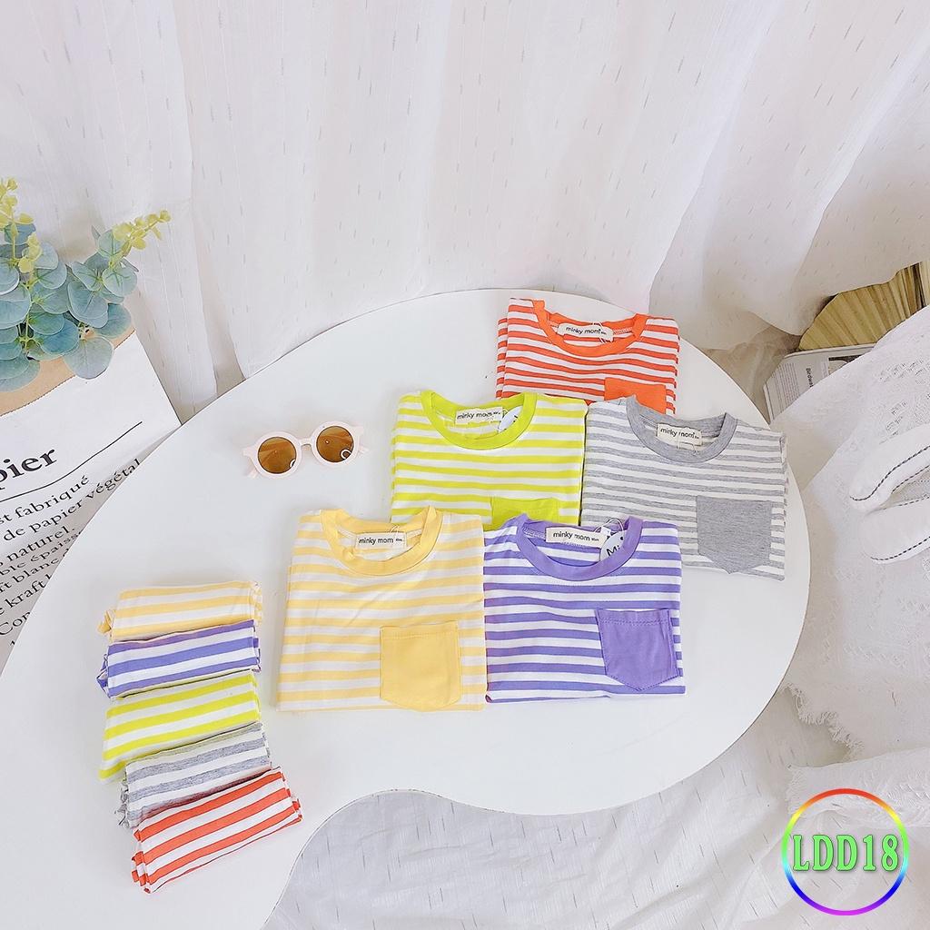 Bộ Dài Tay Cho Bé LDD18 Đồ Bộ Sọc Dệt Cao Cấp Mềm Mịn Thoáng Mát Hàng Chuẩn, Dễ Chịu, Thoải Mái Cho Bé
