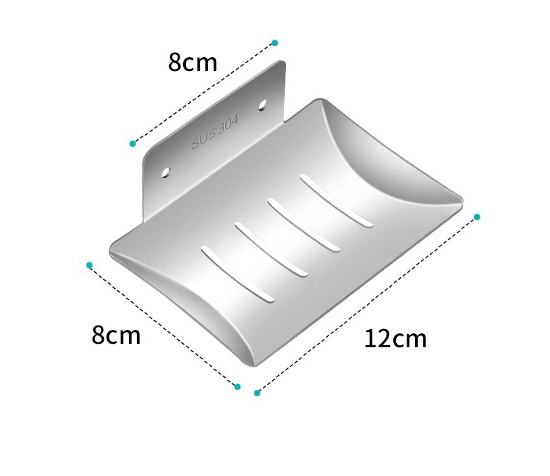 Khay đựng cục xà bông khô Inox 304
