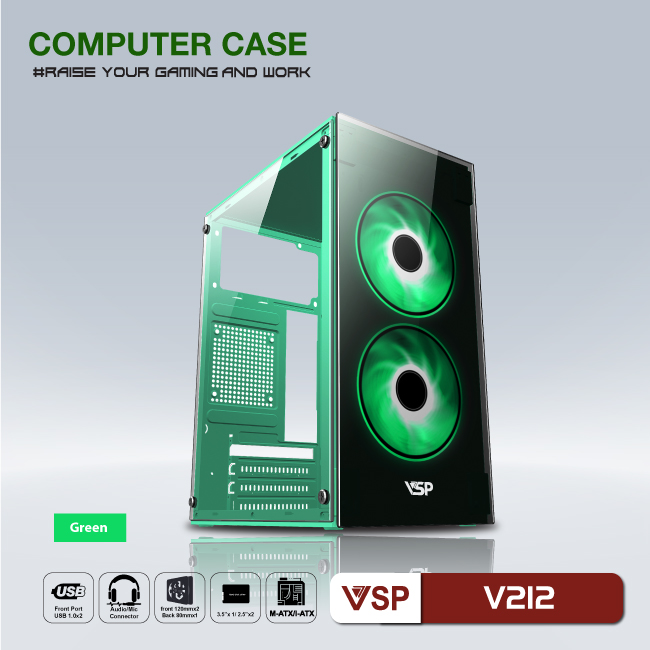 Vỏ Case VSP Home and Gaming V212 - Hàng chính hãng