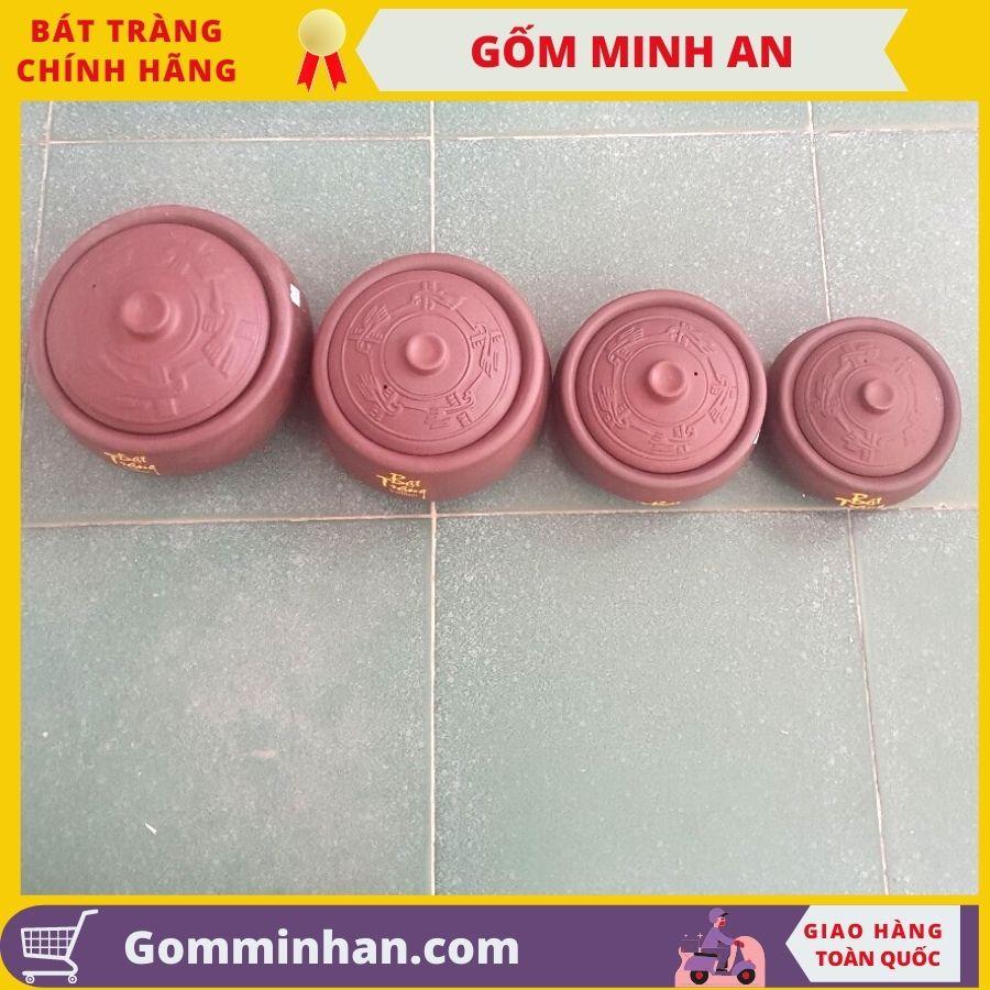 Nồi Đất Niêu Đất Kho Cá Gốm Sứ Bát Tràng- Gốm Minh An (23cm)