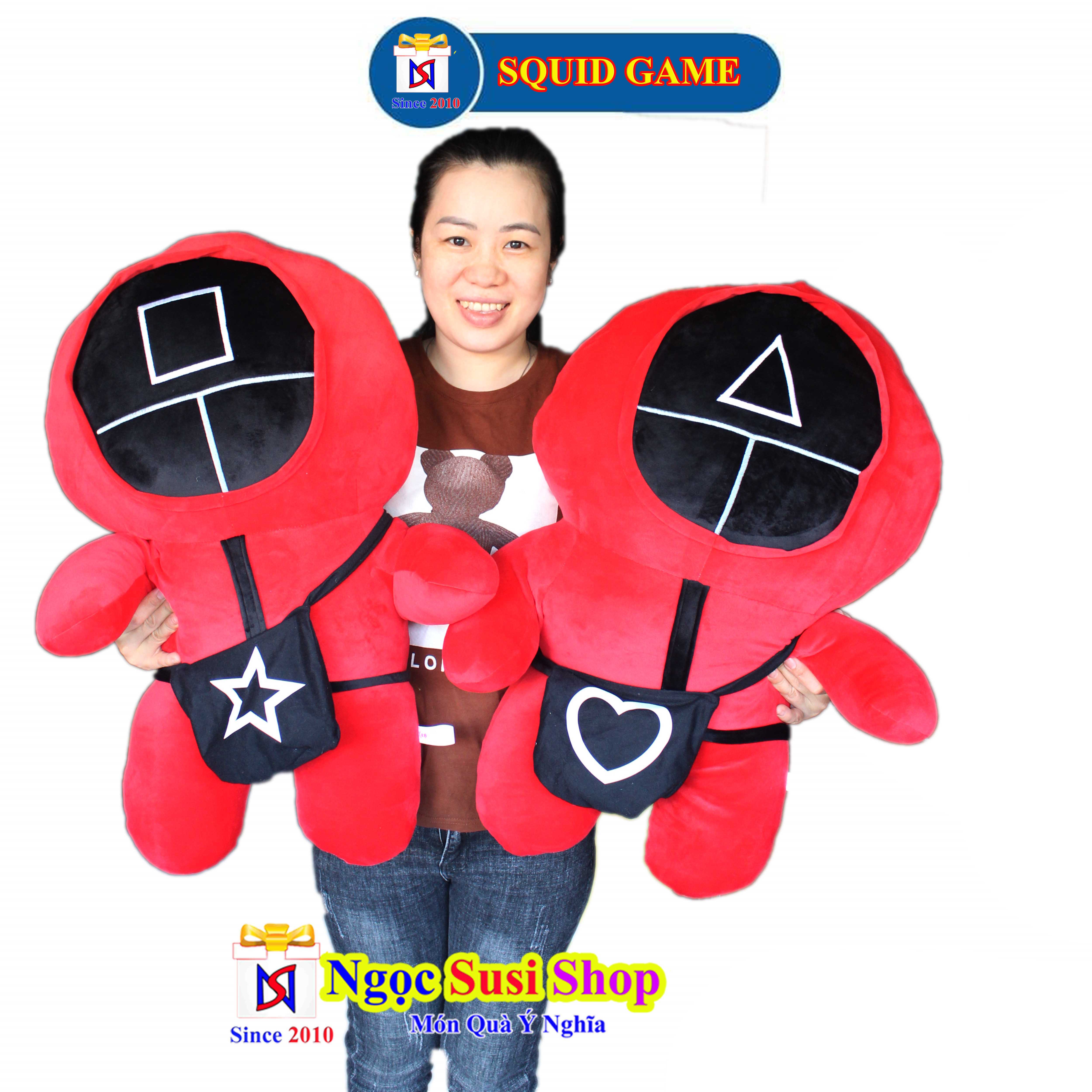 GỐI ÔM SQUID GAME SIÊU TO NHỒI BÔNG