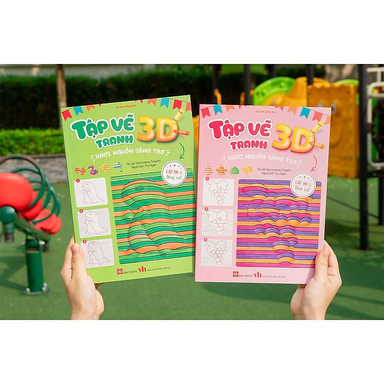 Sách Tập vẽ tranh 3D, khơi nguồn sáng tạo
