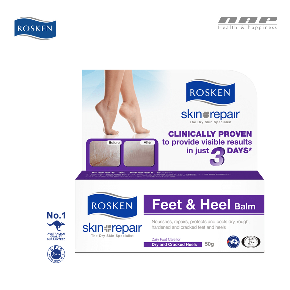 Gel dưỡng gót chân &amp; ngăn ngừa chai sạn Rosken Feet&amp;Heel balm