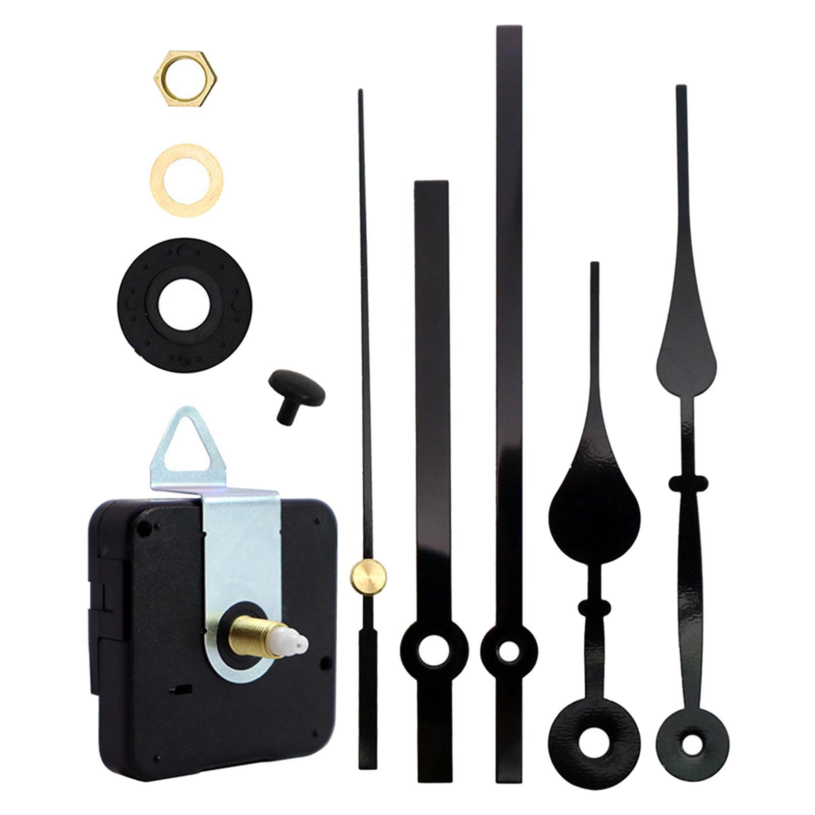 4X Black Wall Clock 3268 Movement Mechanism Hands Wall Repair Tool Parts