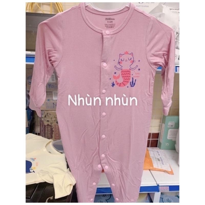 Bộ Body dài tay/cộc tay ZoseKids sơ sinh sợi tre in hình trẻ em Zose Kids size 0-3/3-6/6-9(nhiều mẫu