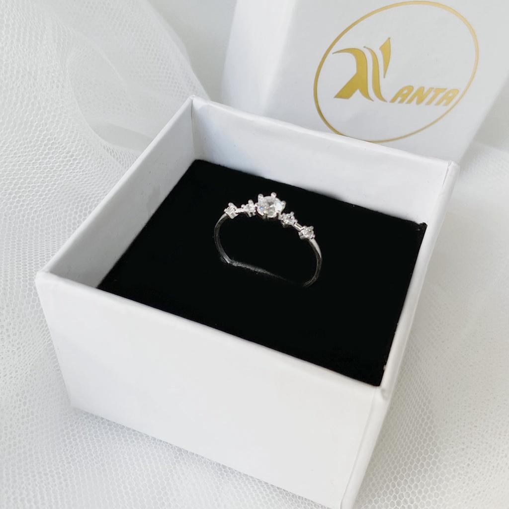 Nhẫn bạc nữ ANTA Jewelry Snow Princess đính đá ATJ9023
