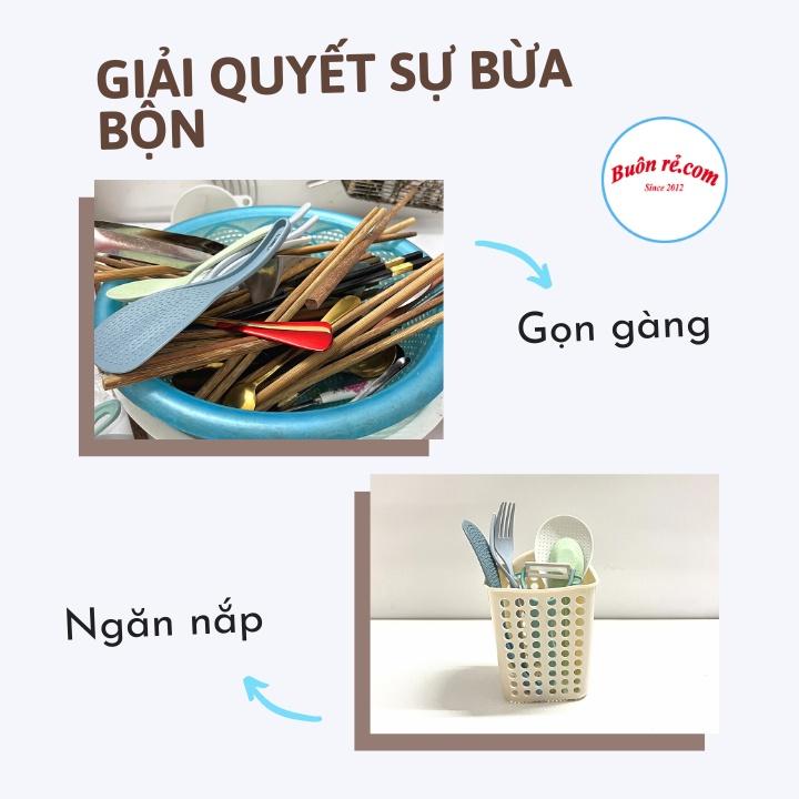 Ống đựng đũa, thìa Việt Nhật TẶNG KÈM MÓC DÍNH (2762/2768), Hộp đựng đồ đa năng, đồ dùng học tập -Buôn Rẻ 01635