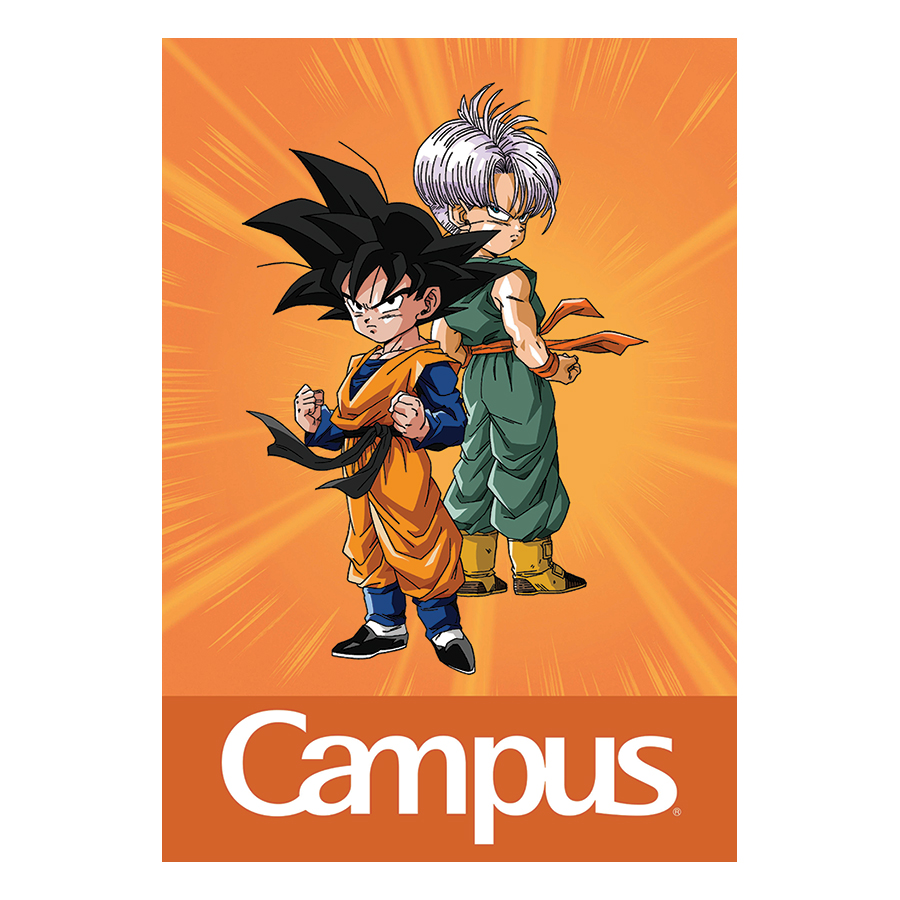 Lốc 10 Cuốn Vở 4 Ô Ly (2,5X2,5Mm) Campus Dragon Ball Z - Brothers NB-BDBB48 - ĐL 100 (48 Trang) - Giao Mẫu Ngẫu Nhiên