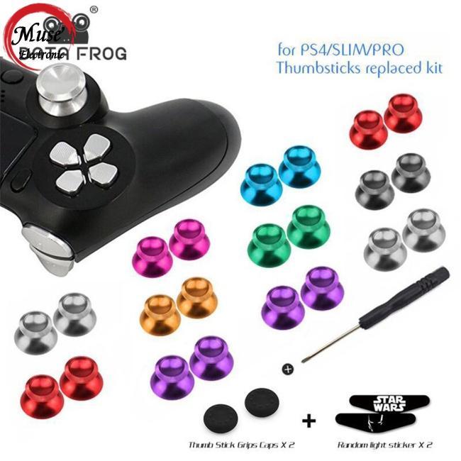 Bộ Nút Bấm Hình Nấm Bằng Kim Loại Thay Thế Cho Tay Cầm Chơi Game Ps4 / Ps Slim / Ps4 Pro / Xbox One S / Xbox One X