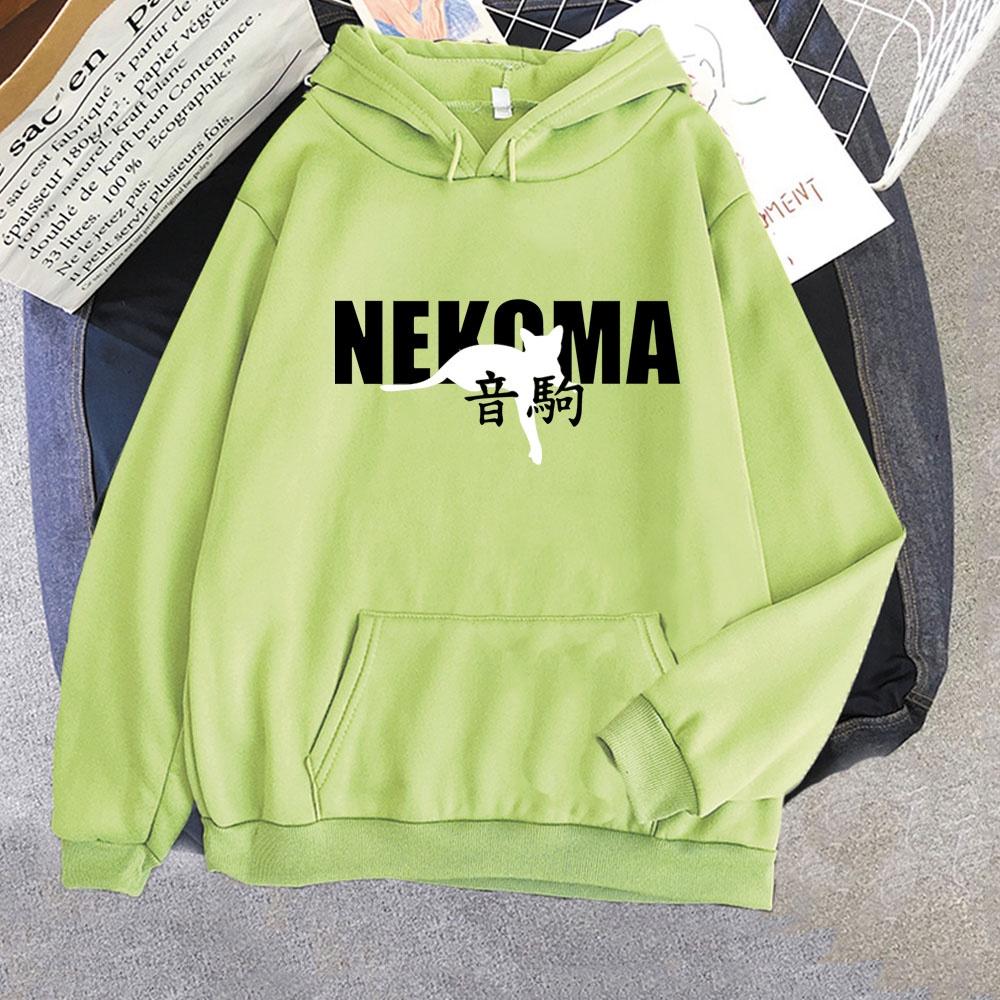 Áo Hoodie In Chữ Haikyuu Nekoma Thời Trang Mùa Thu Nhật Bản Dành Cho Nam