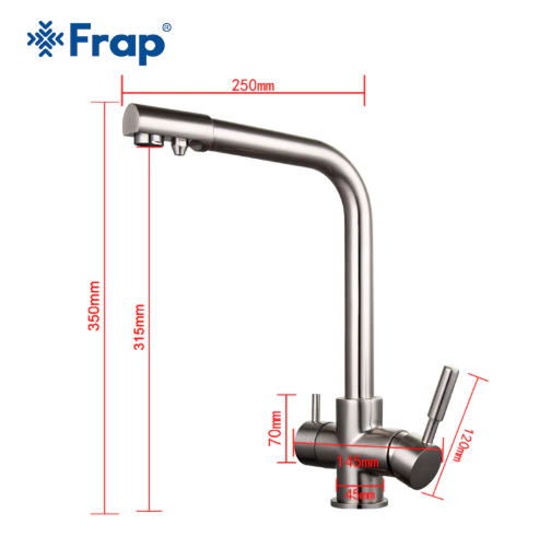 VÒI BẾP NÓNG LẠNH CAO CẤP FRAP F4352-5 CHÍNH HÃNG NGA