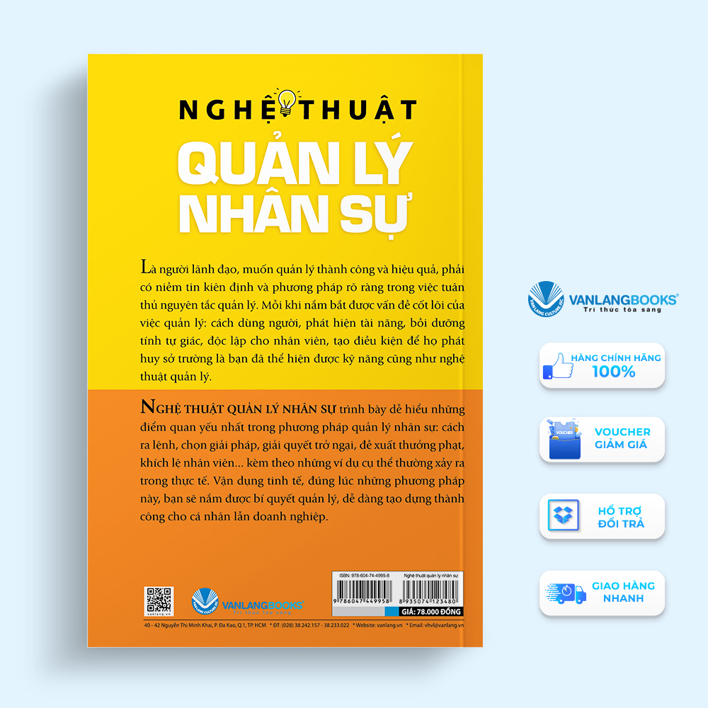 Nghệ Thuật Quản Lý Nhân Sự - Vanlangbooks (Tái Bản)