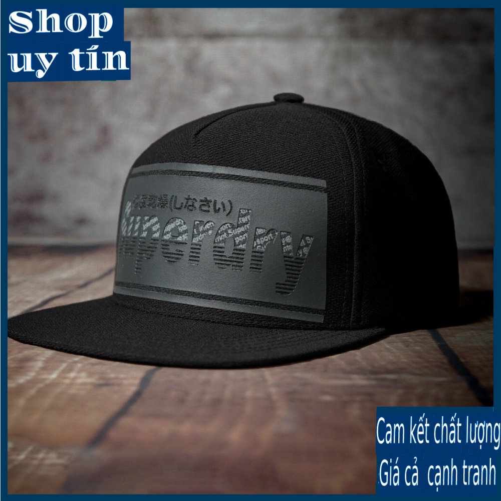  Freeship - MŨ NÓN KẾT LƯỠI TRAI SNAPBACK SUPER LOGO DA XÁM PHỐI LƯỚI THỜI TRANG NAM NỮ CAO CẤP 