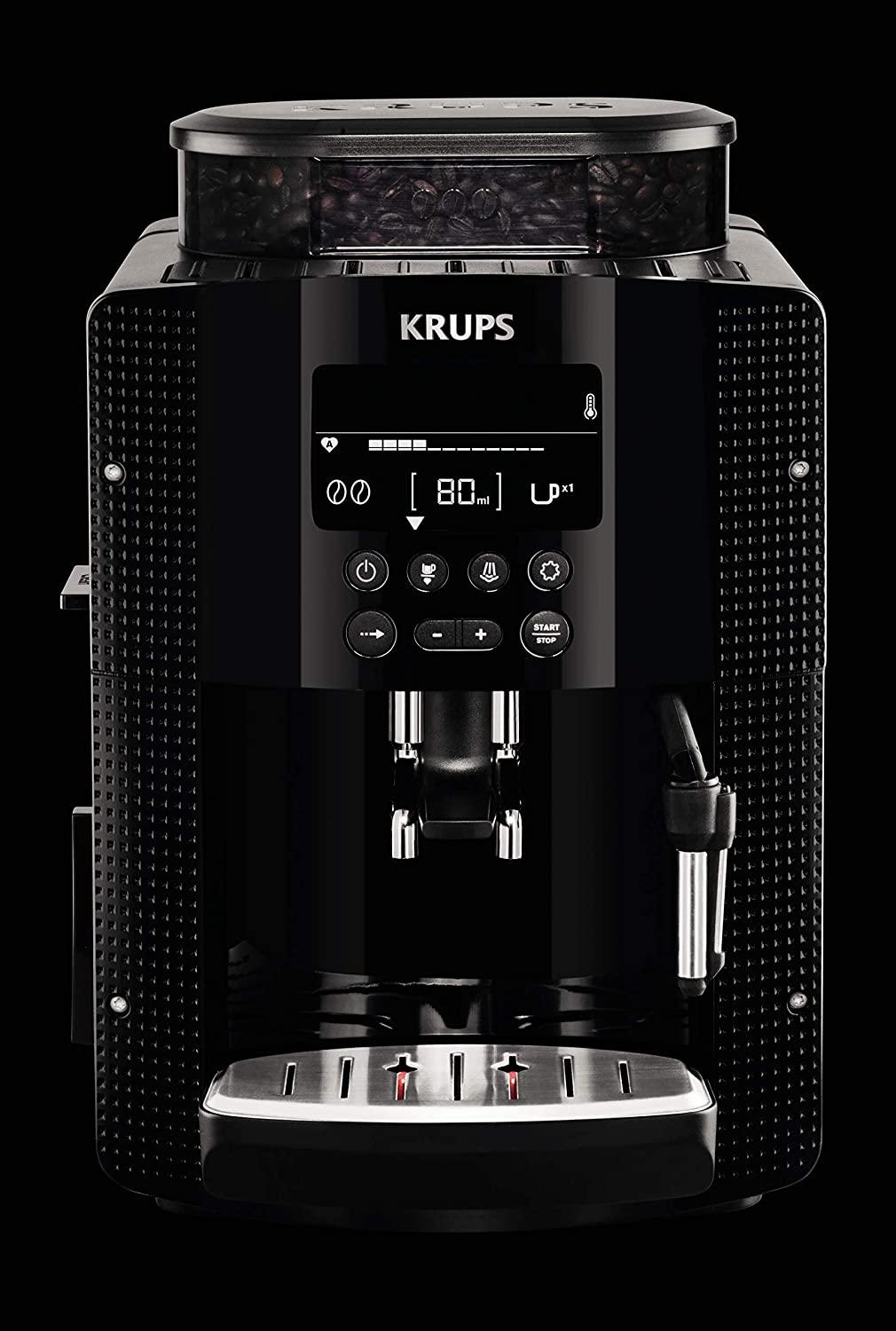 Máy Pha Cà Phê Tự Động KRUPS EA 8108, Máy Pha Café Hạt, Espresso, Cappuccino Mini, 1450W, Bình Chứa 1.8L, Nhập Khẩu