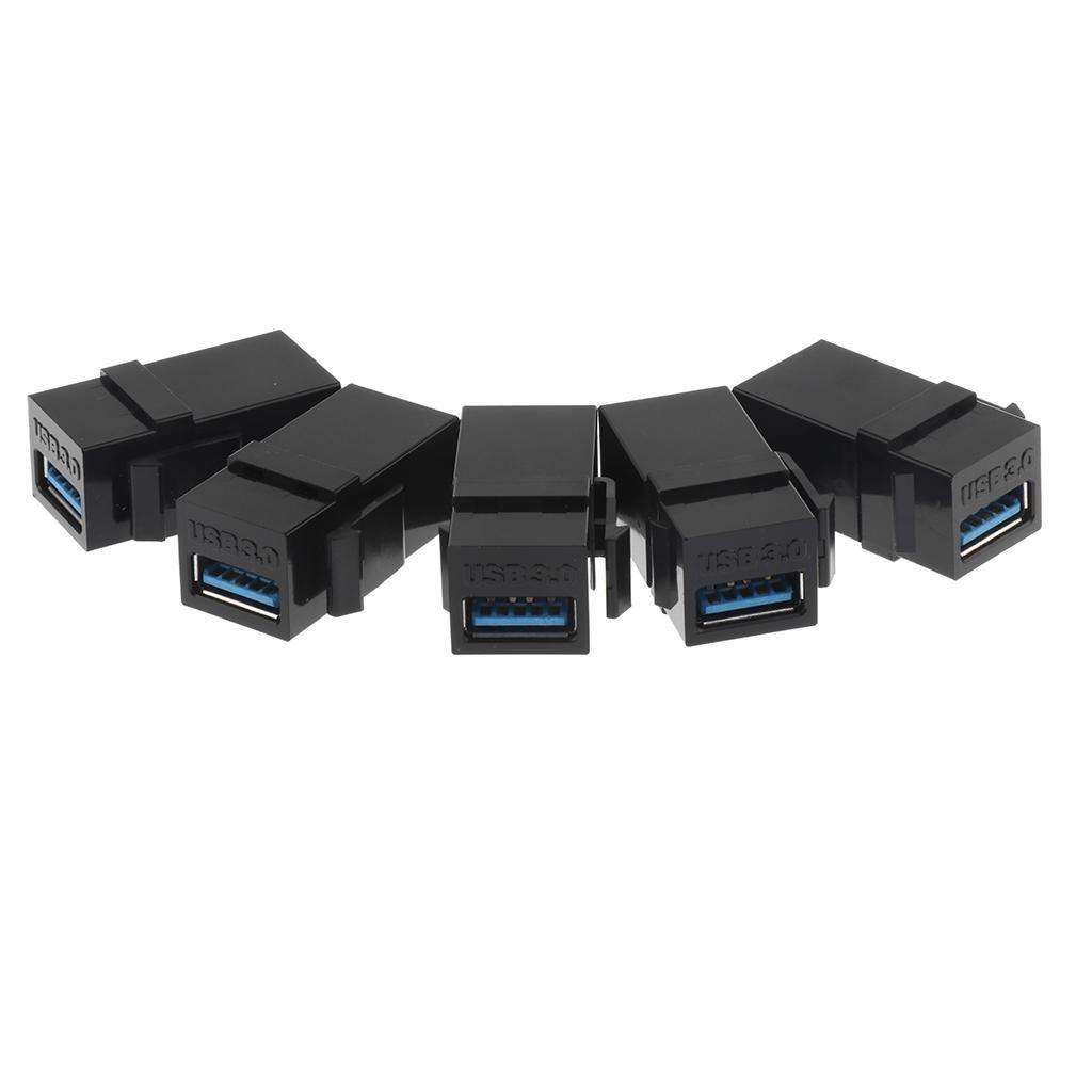 15pcs USB 3.0 A Female to Female Extension Keystone Coupler Adapter