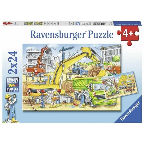 Xếp Hình Puzzle 3D Chủ Đề Công Trường 2 Bộ 24 Mảnh - Ravensburger RV078004