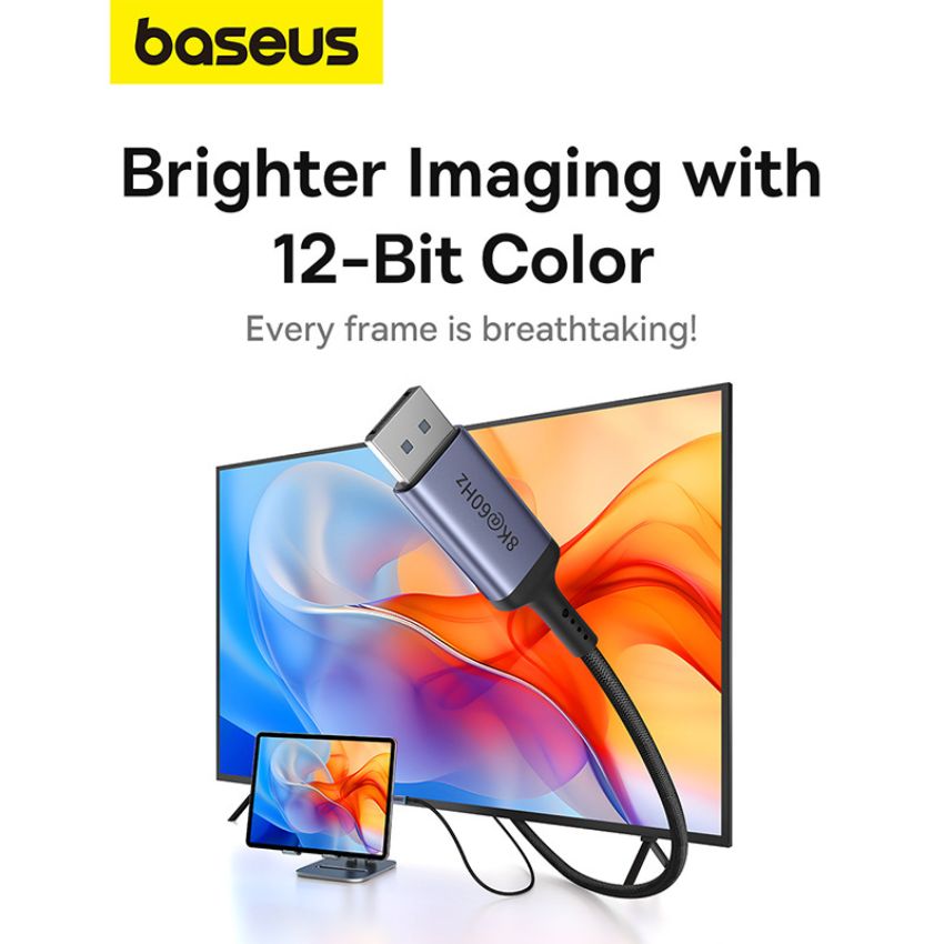 Cáp Chuyển Baseus High Definition Series  Type C sang DisplayPort - Hàng chính hãng