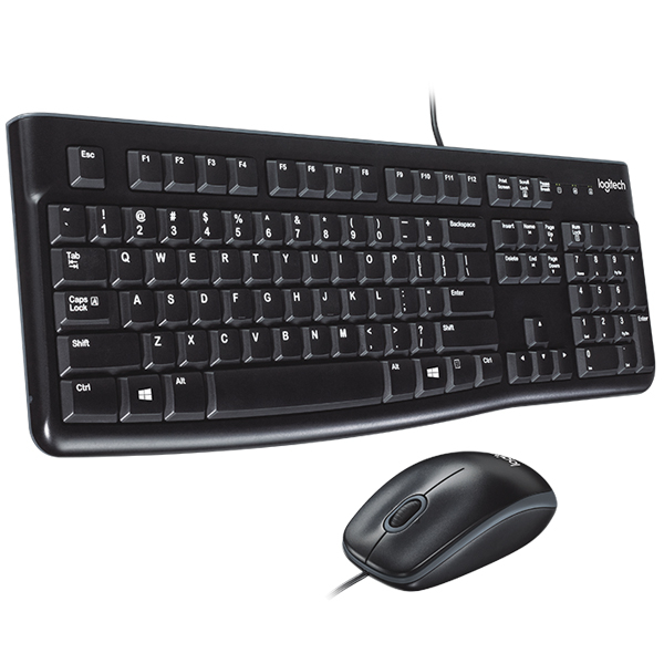 Combo bàn phím + chuột có dây Logitech MK120 -Hàng chính hãng