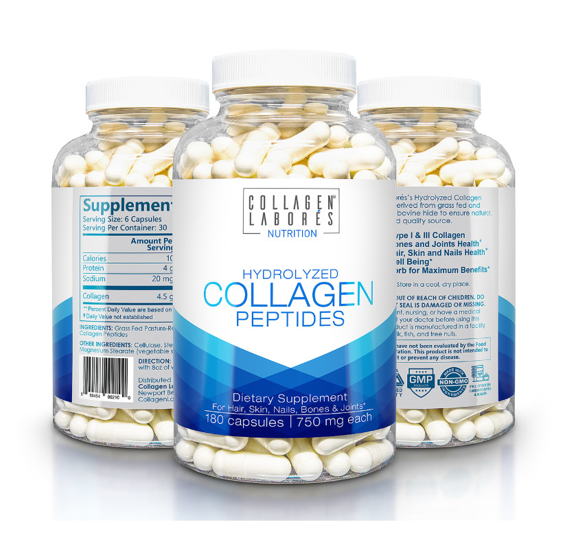 Thực Phẩm Bảo Vệ Sức Khỏe Viên Nang Collagen Laborés Hydrolyzed Collagen Peptides