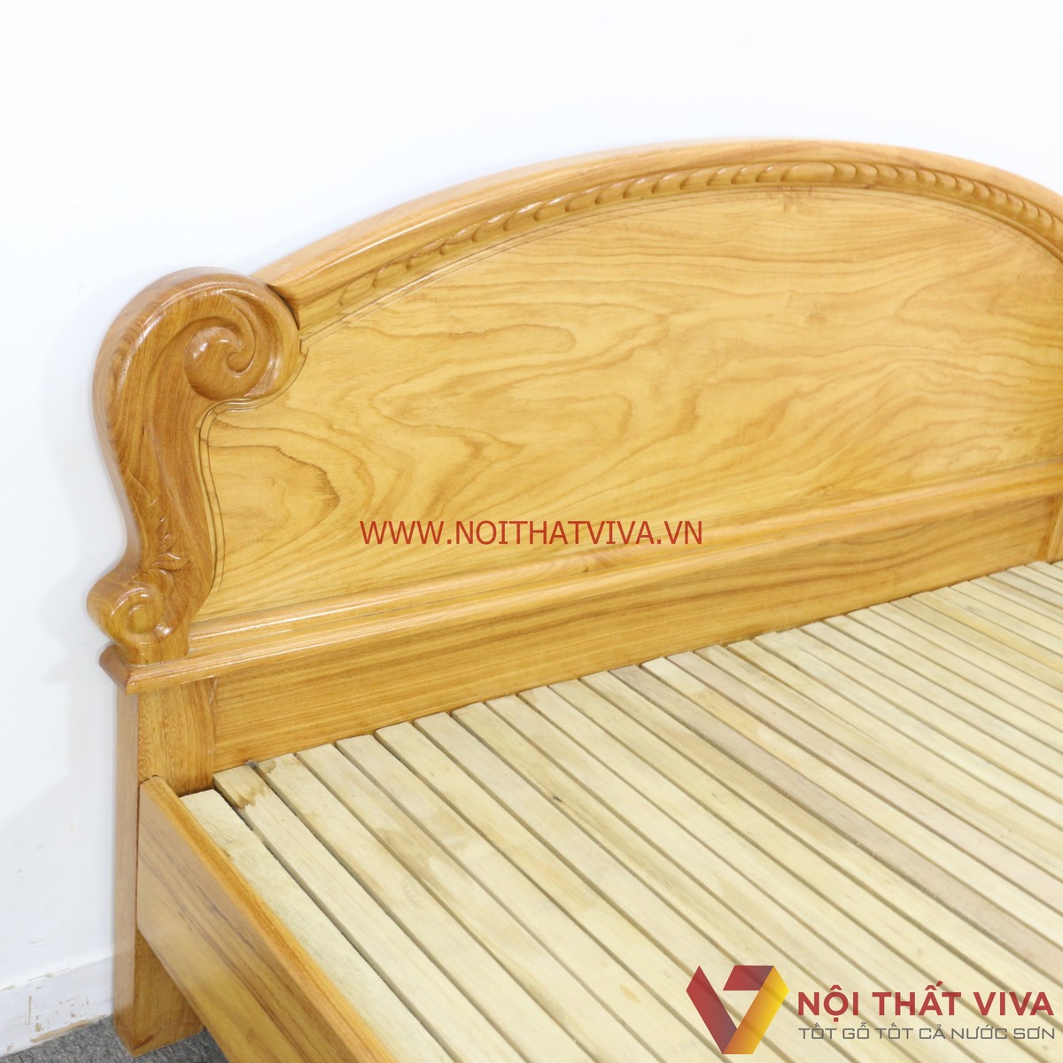 Giường Ngủ Gỗ Gõ Đỏ Đầu Vòm Cao Cấp Hiện Đại