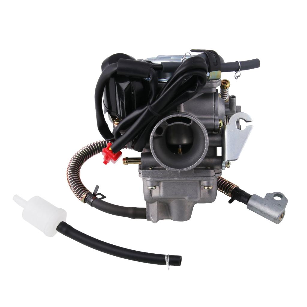 Motorcycle Alloy 24mm Intake Carburetor Carb for GY6 125 150CC 4 Stroke Engine Scooters ATV