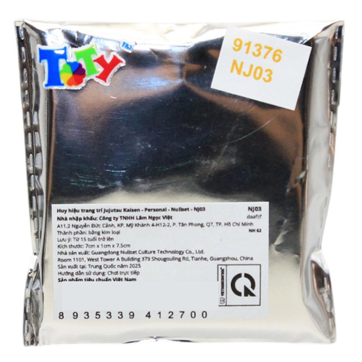Huy Hiệu Trang Trí Jujutsu Kaisen - Personal - Nullset - ToTy NJ03 (Mẫu Sản Phẩm Bên Trong Là Ngẫu Nhiên)